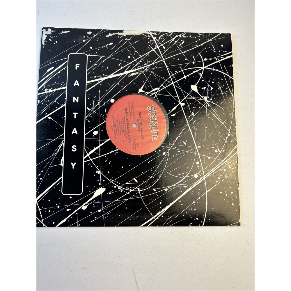 Bad Boys Featuring K Love‎ Vinyl 1985 Fantasy Starlight Records VG+